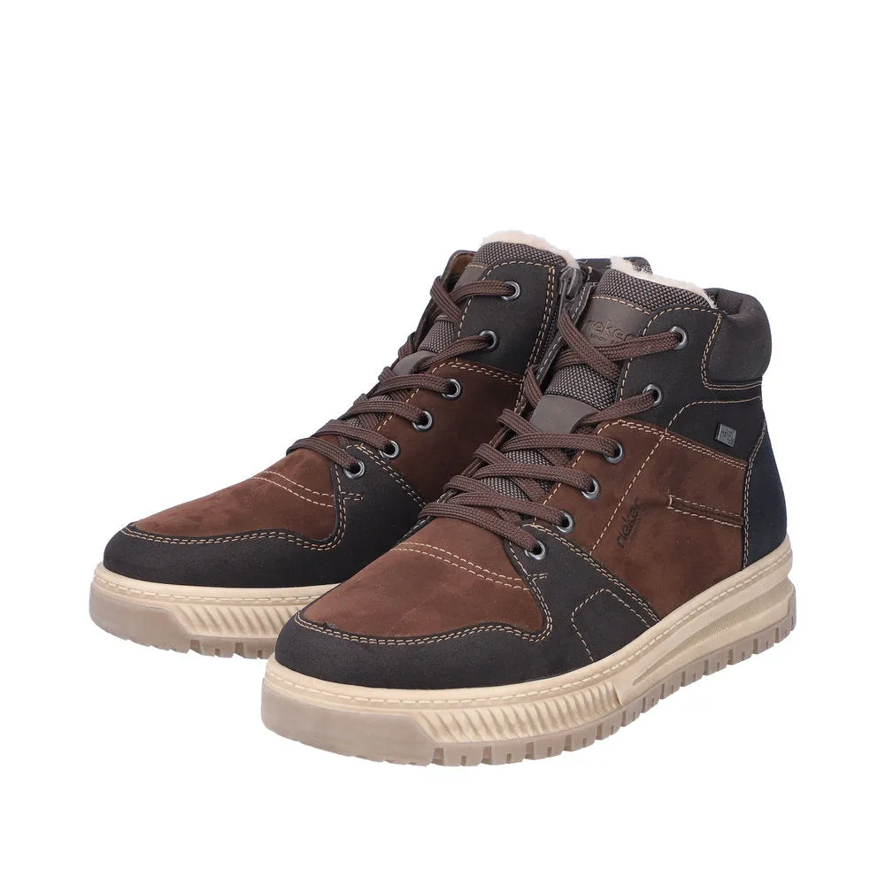 Rieker Espresso Warmlined Lace Up Boot