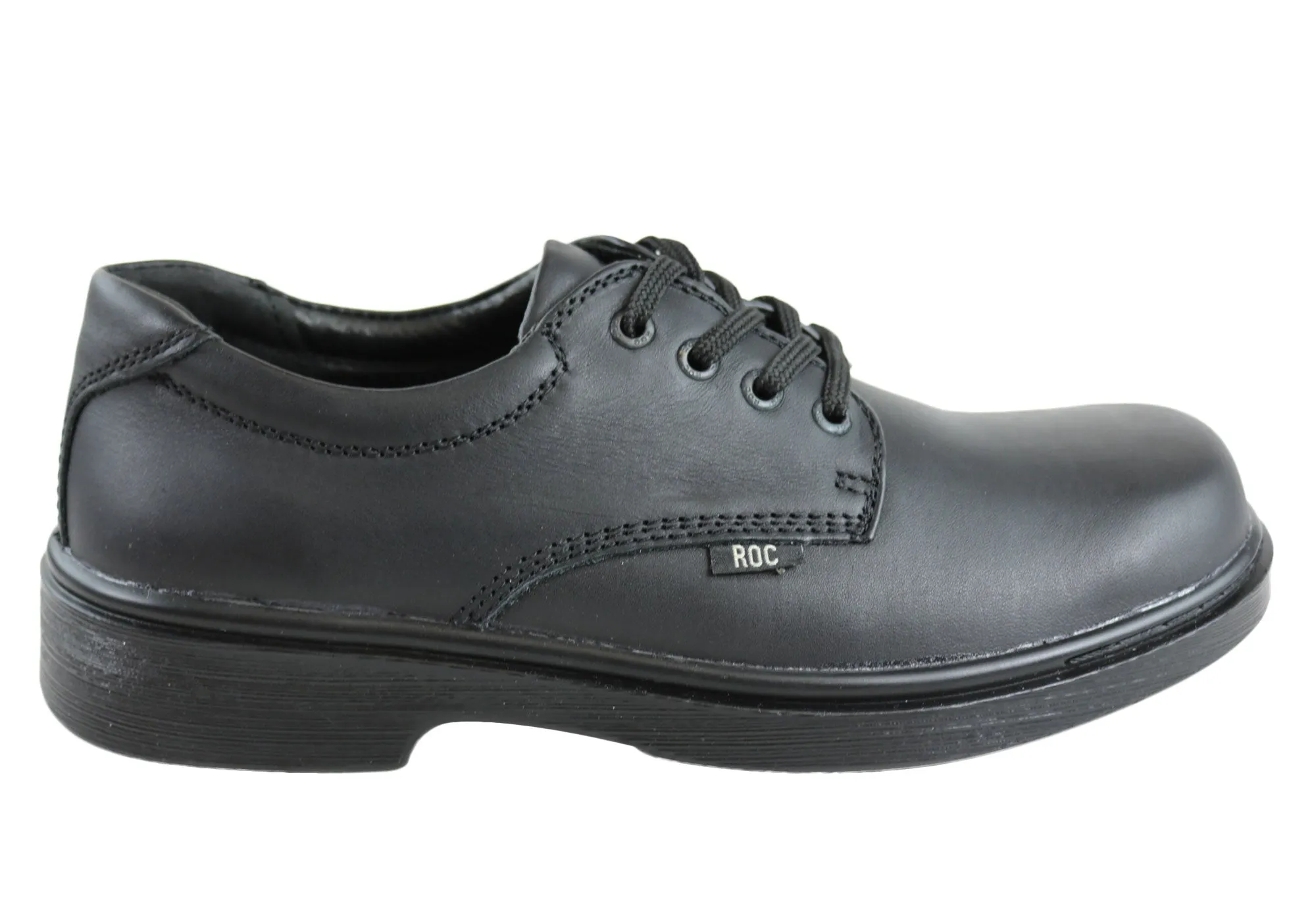 ROC Strobe Senior Lace Up Comfortable Leather School Shoes