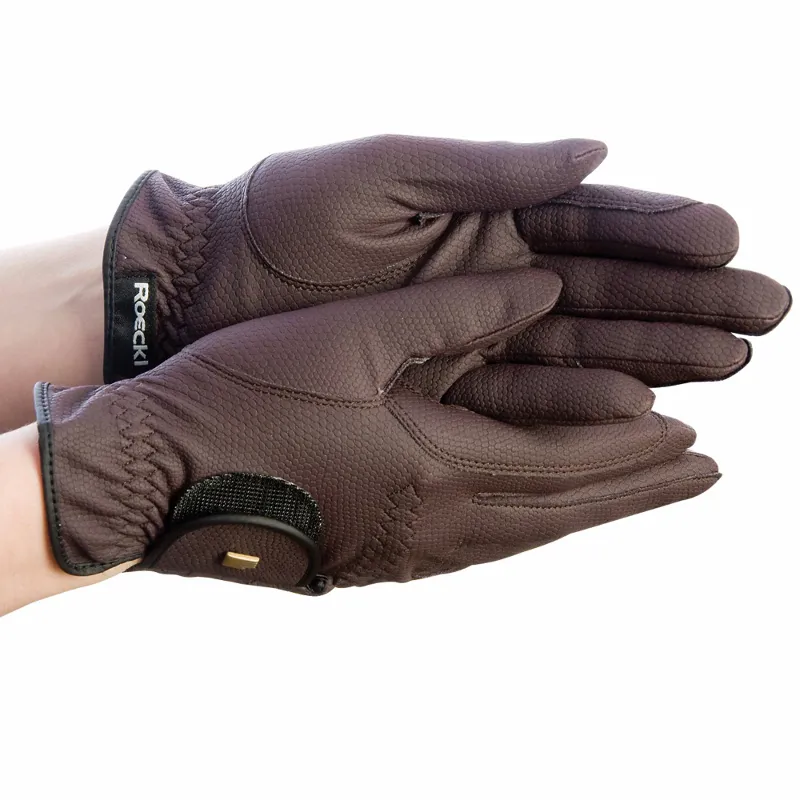 Roeckl Chester Roeck-Grip Adults Riding Gloves - Mocha Brown