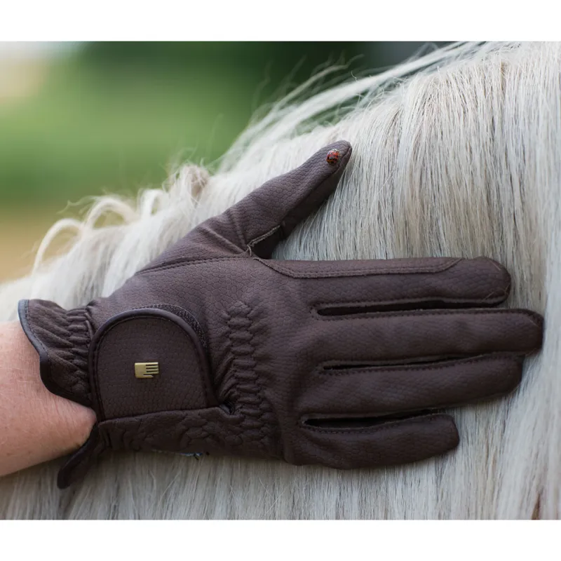 Roeckl Chester Roeck-Grip Adults Riding Gloves - Mocha Brown