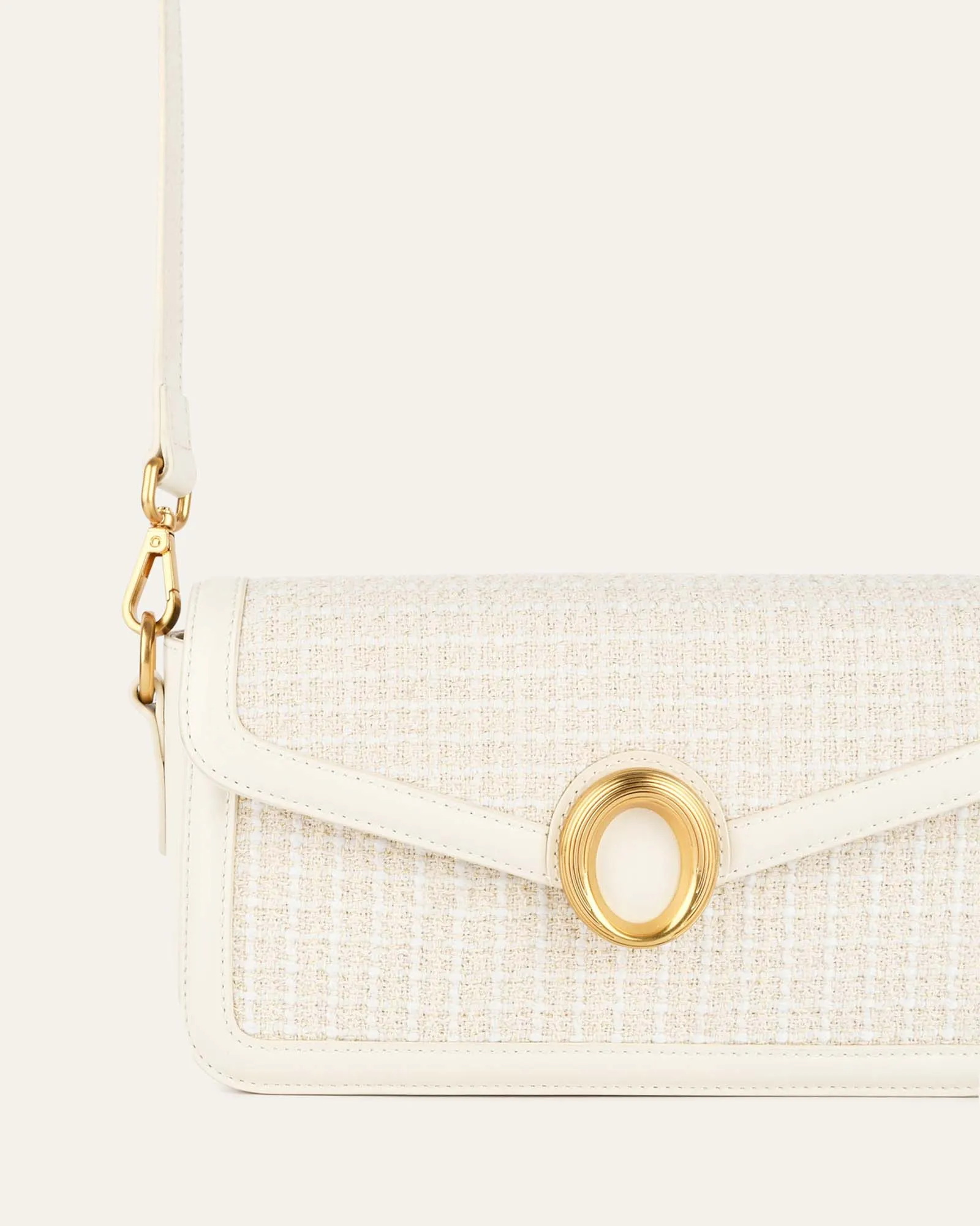 ROSE SHOULDER BAG OFF WHITE TWEED