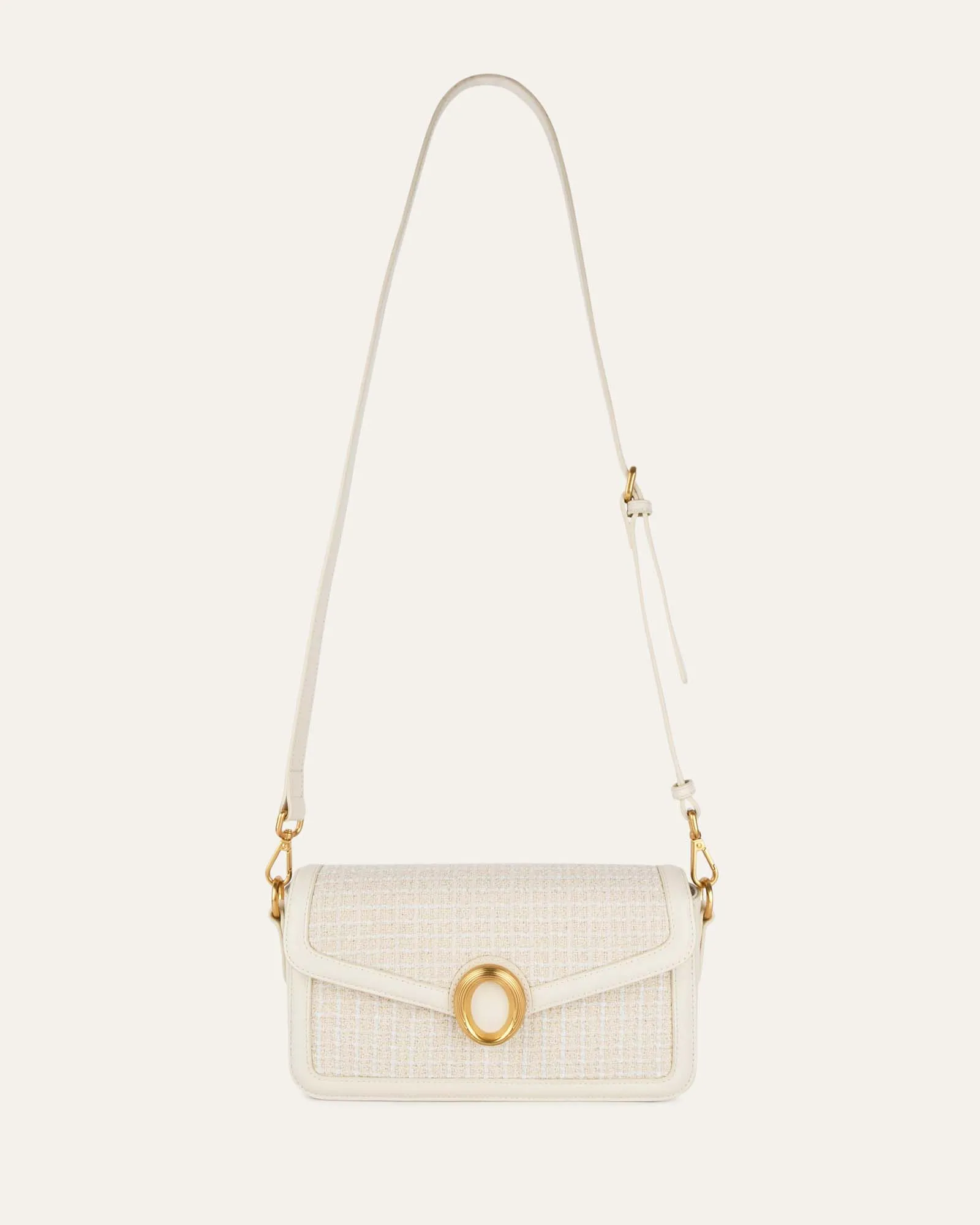 ROSE SHOULDER BAG OFF WHITE TWEED