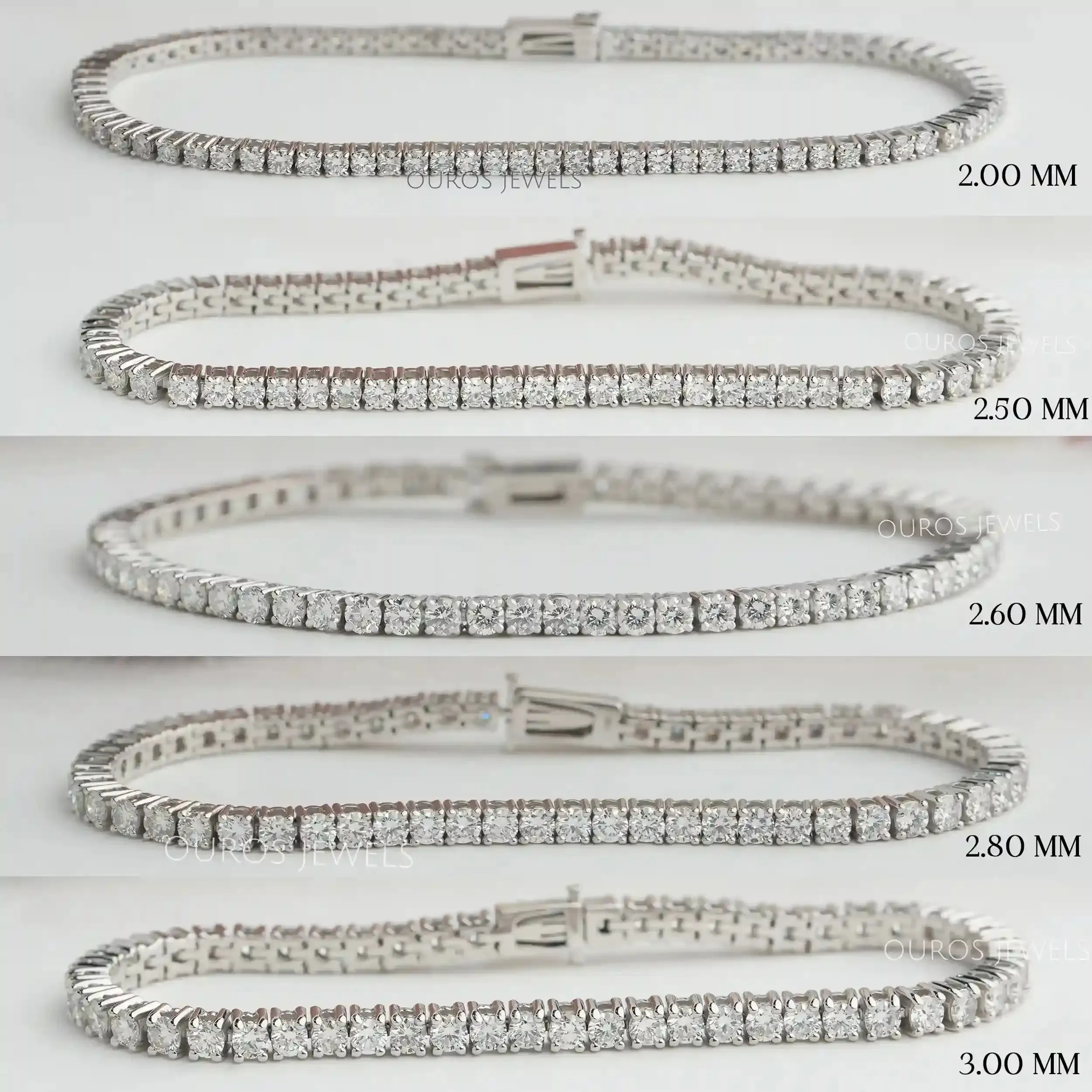 Round Cut Lab Grown Diamond Bracelet