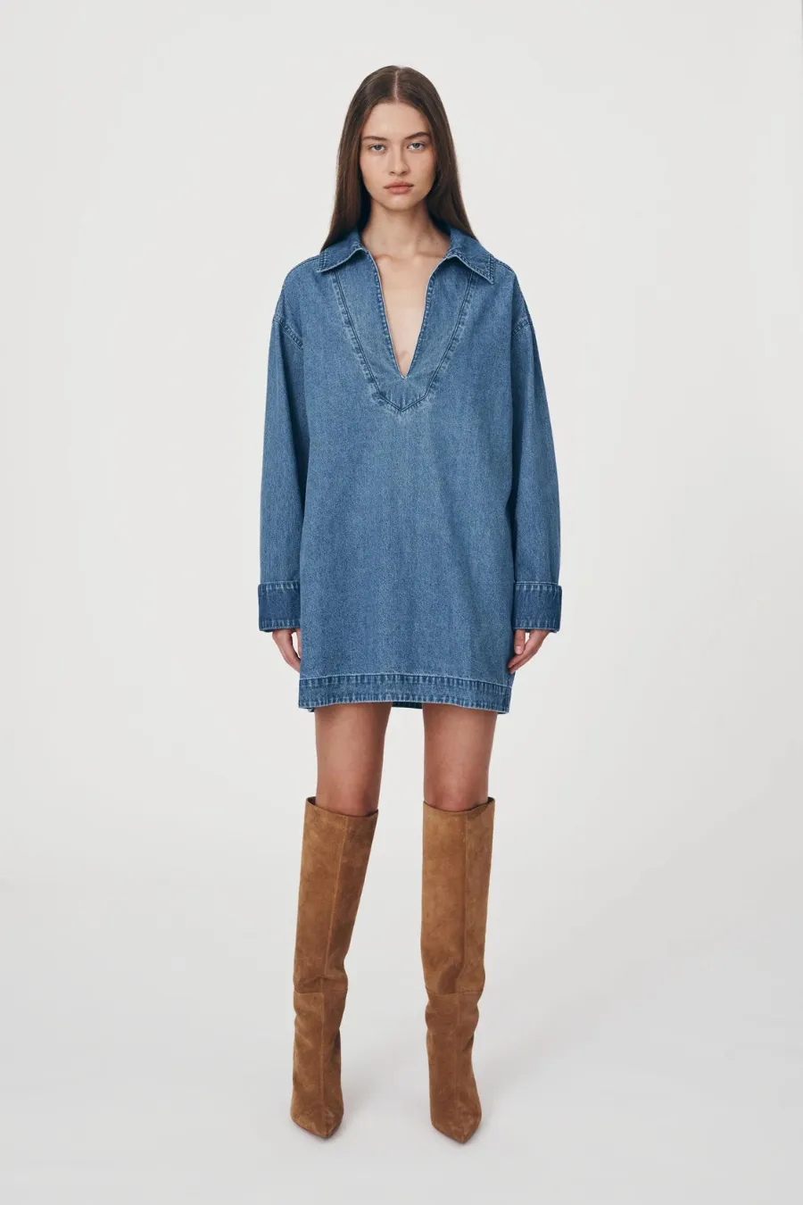 ROWIE Marco Denim Tunic Blue Denim