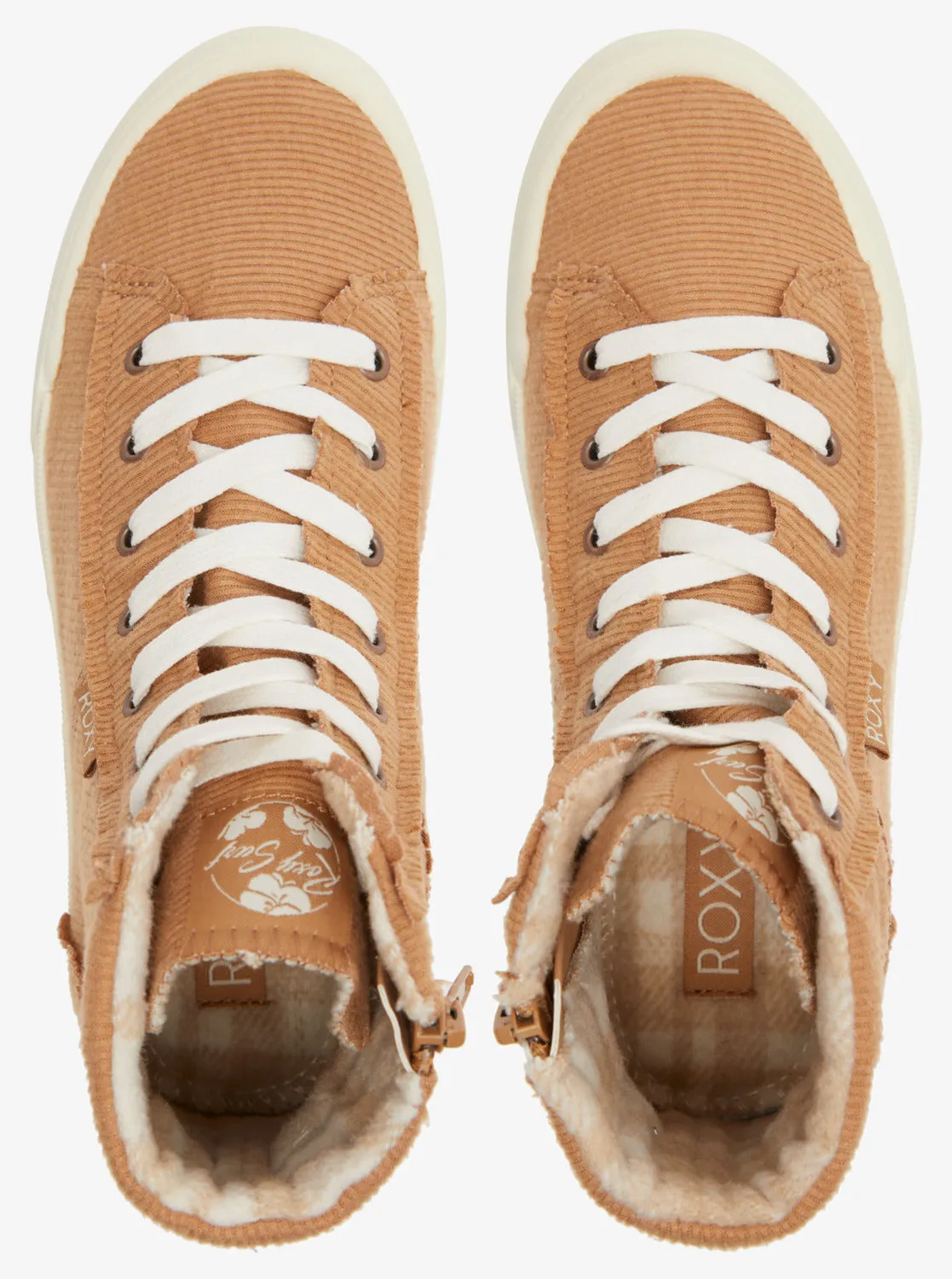 Roxy Rae Mid-Top Shoes - Tan