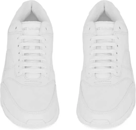 Saint Laurent Bump leather sneakers White