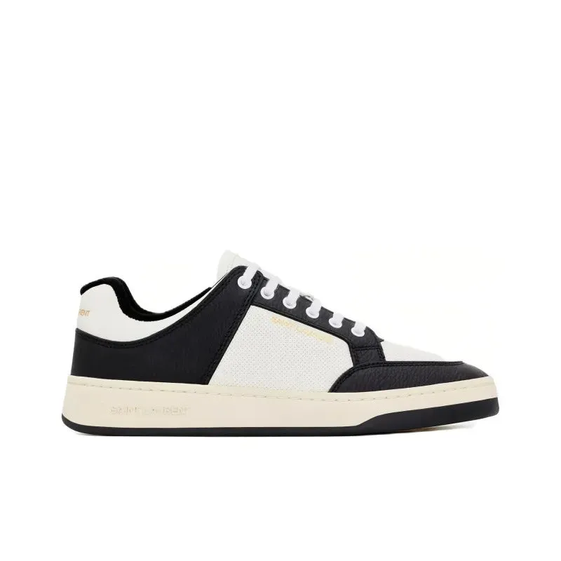     Saint Laurent   Lace-up Round-toe Stylish Low-top Sneakers