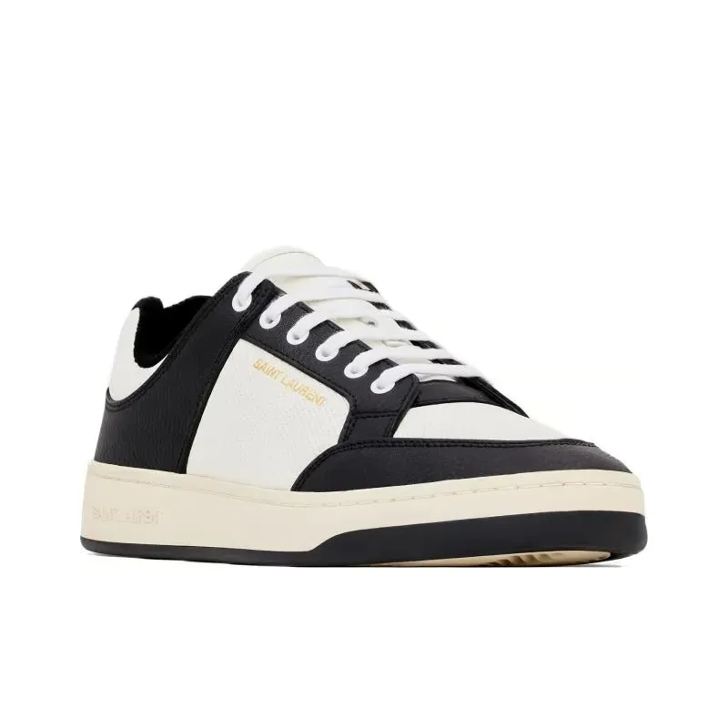     Saint Laurent   Lace-up Round-toe Stylish Low-top Sneakers