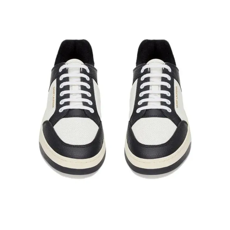     Saint Laurent   Lace-up Round-toe Stylish Low-top Sneakers