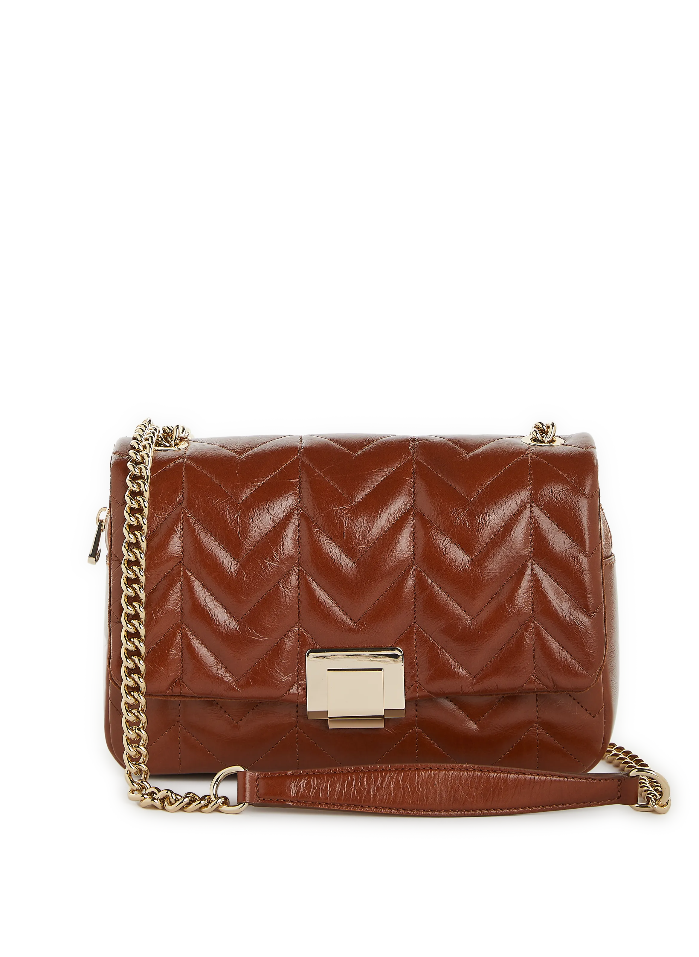 Saison 1865  Ella leather shoulder bag - Brown