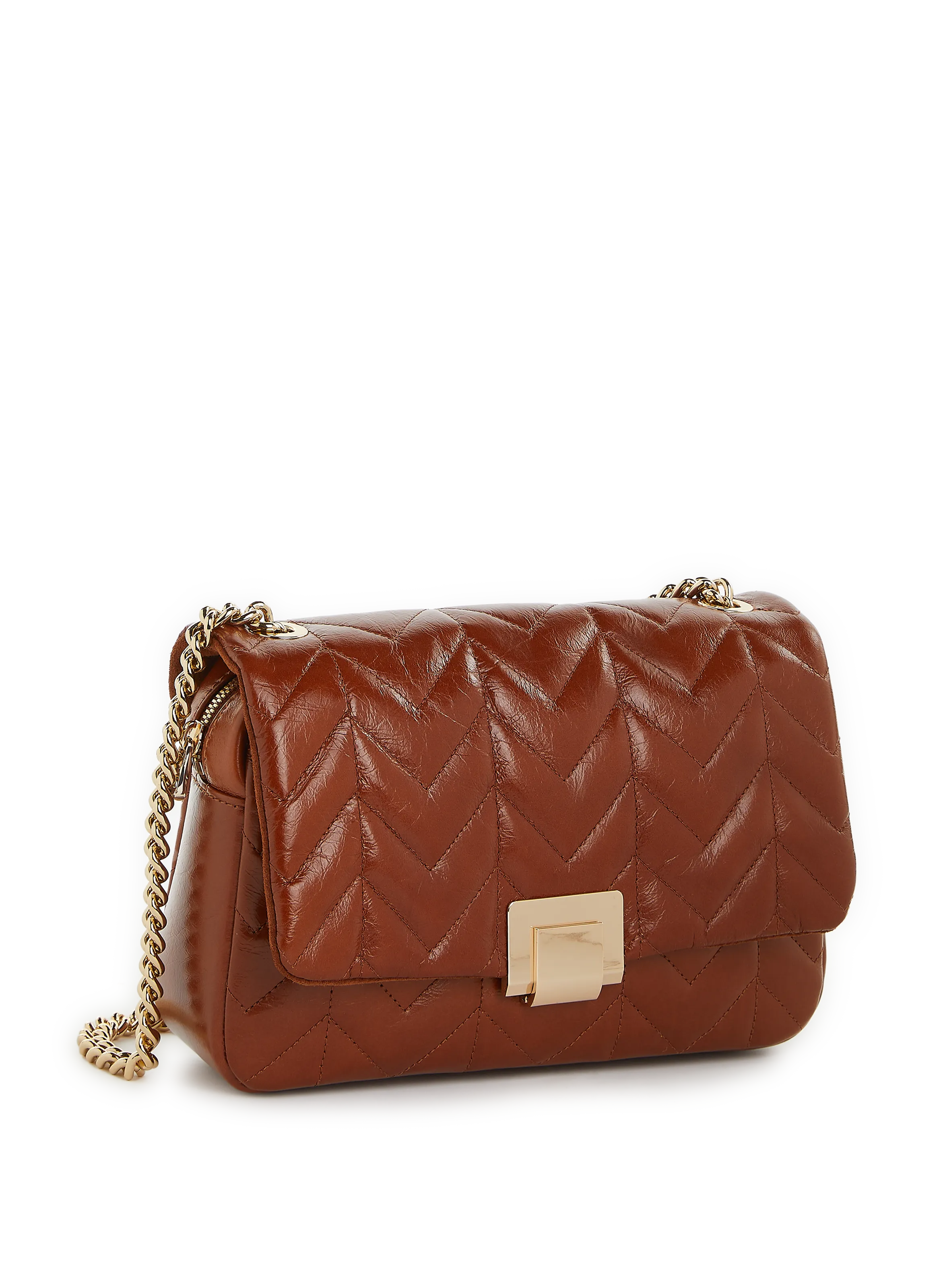 Saison 1865  Ella leather shoulder bag - Brown