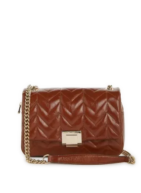 Saison 1865  Ella leather shoulder bag - Brown