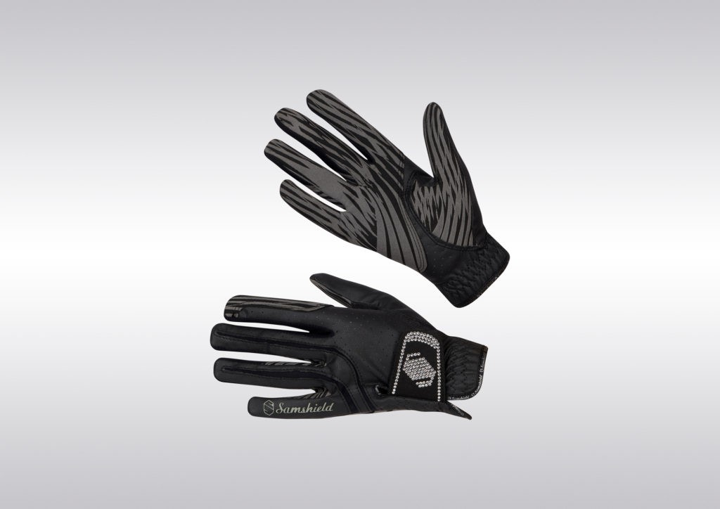 Samshield V-Skin Swarovski riding gloves Black