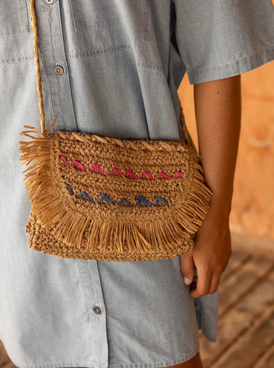 Sangria Party Cross Body Bag - Natural