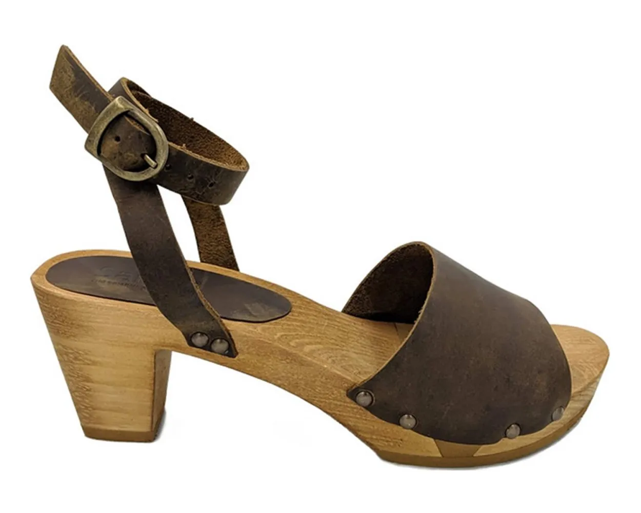 Sanita Yara Square Flex Sandals in Antique Brown (457357)