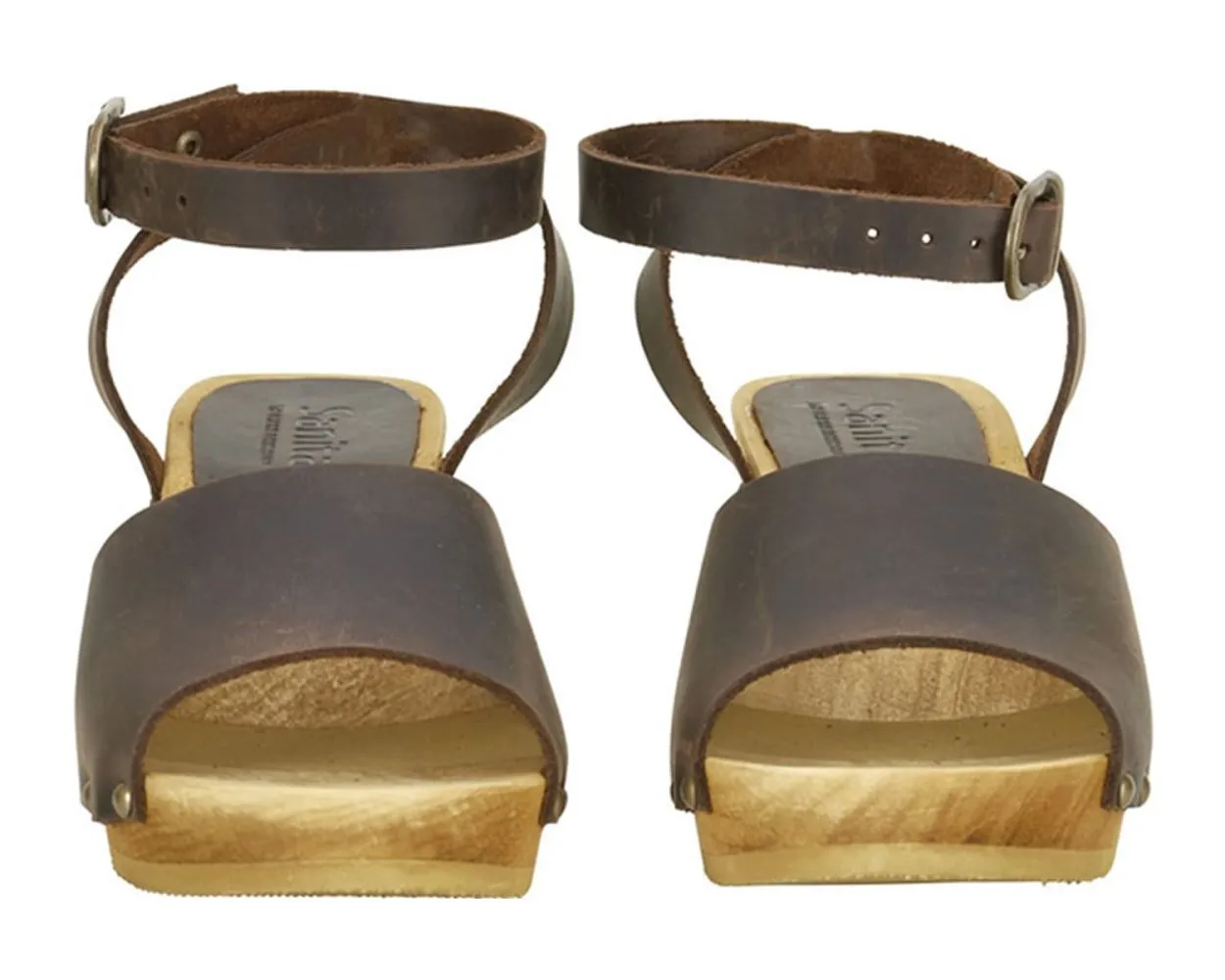 Sanita Yara Square Flex Sandals in Antique Brown (457357)