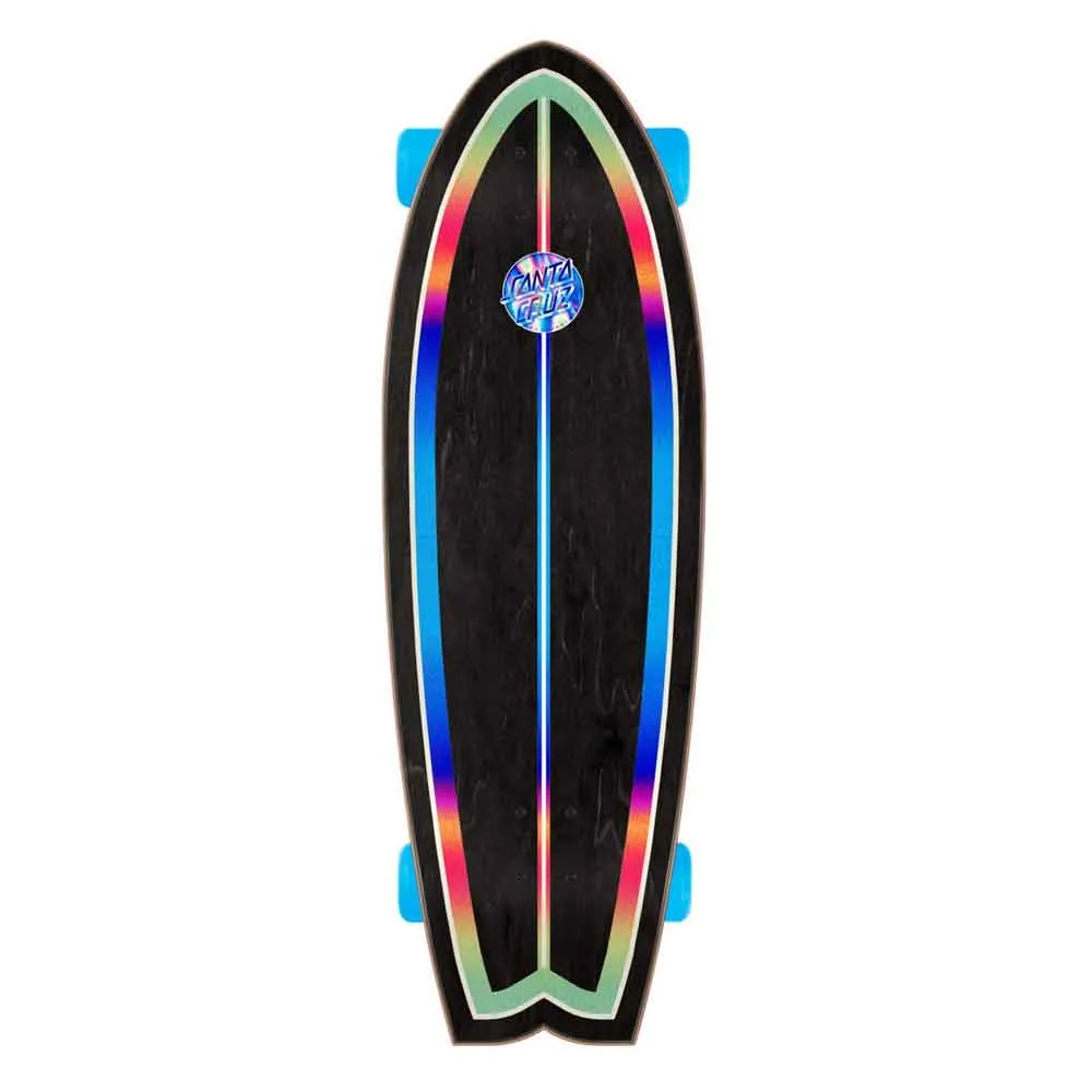 Santa Cruz 27.7" Iridescent Dot Shark Complete Crusier Skateboard