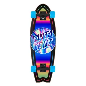 Santa Cruz 27.7" Iridescent Dot Shark Complete Crusier Skateboard