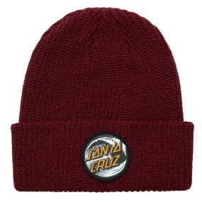 Santa Cruz Wave Dot Beanie Maroon