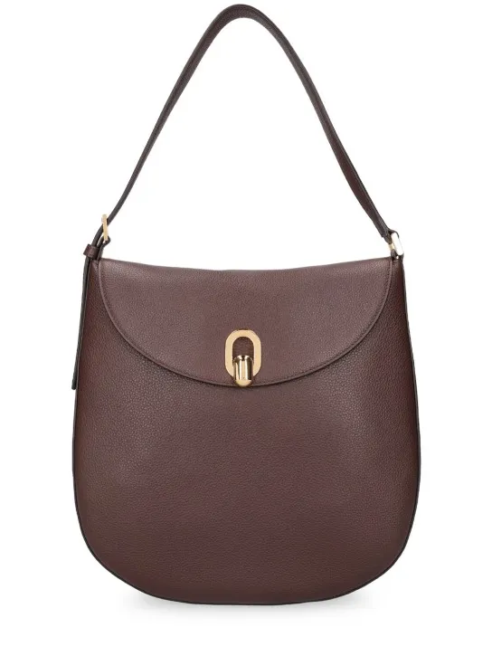 Savette   Large Tondo leather hobo shoulder bag 