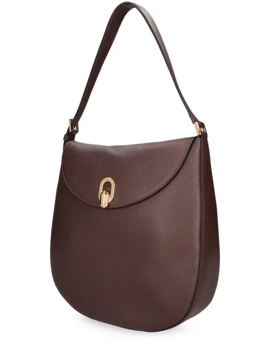 Savette   Large Tondo leather hobo shoulder bag 