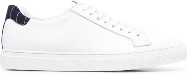 Scarosso pinstripe-counter sneakers White