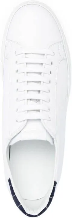 Scarosso pinstripe-counter sneakers White