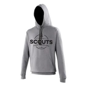 Scouts Camp & Explore Hoodie - Charcoal Grey/Black