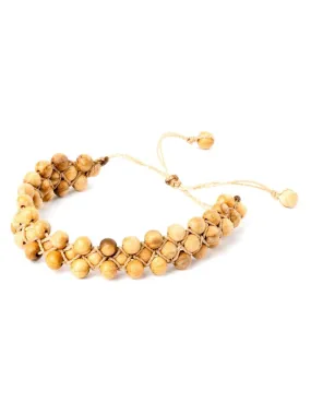 Shipibo Palo Santo Bead Bracelet - Adjustable