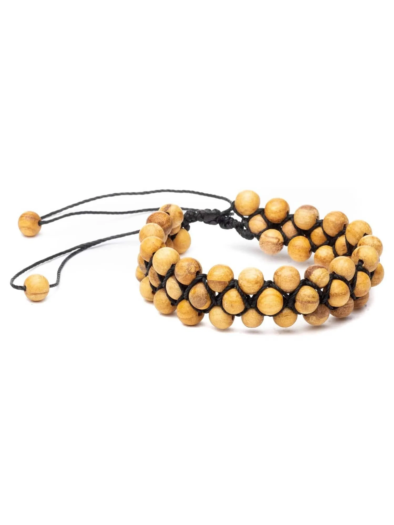 Shipibo Palo Santo Bead Bracelet - Adjustable