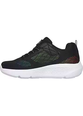 Skechers Girls Black Go Run Elevate Ombre Sprint Trainers | Grattan