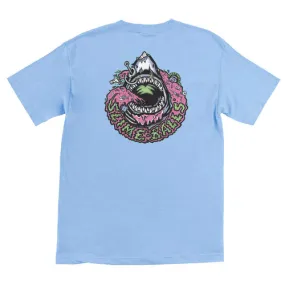 Slime Balls Wheels Skateboard Shirt Shark Bait Light Blue