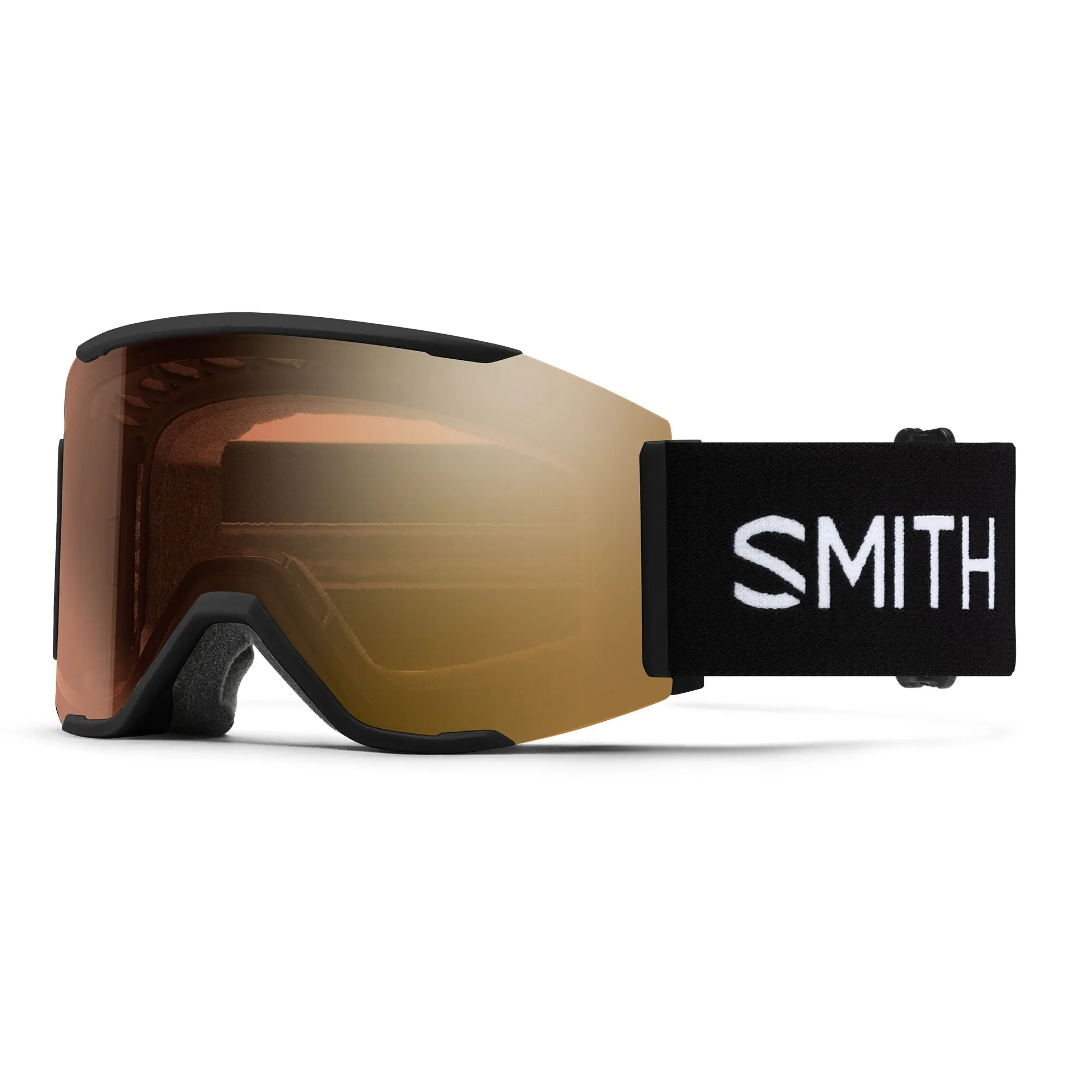 Smith Squad MAG Snowboard Goggles Black/ChromaPop Pro Photochromic Gold Mirror