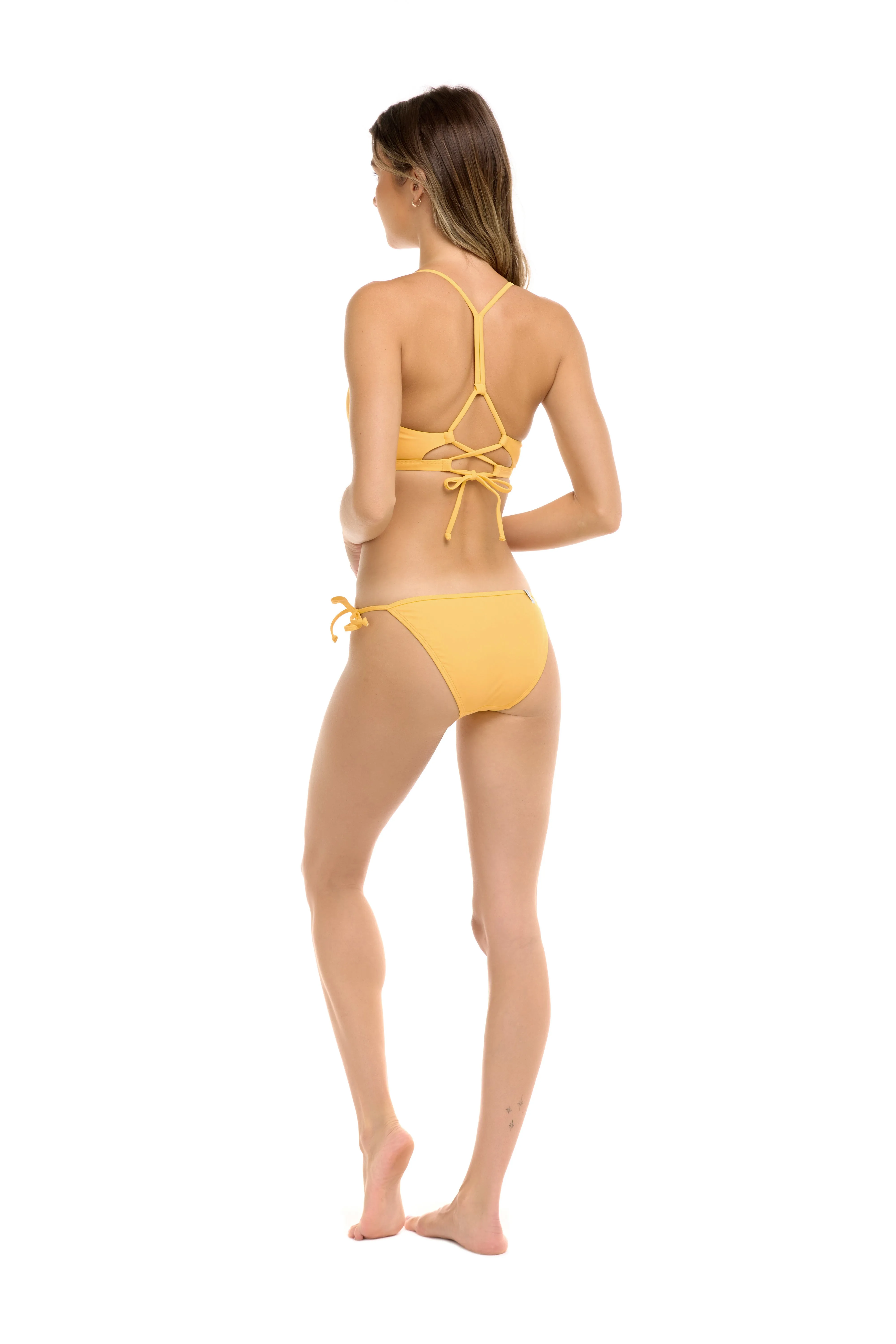 Smoothies Tie-Side Bikini Bottom - Canary