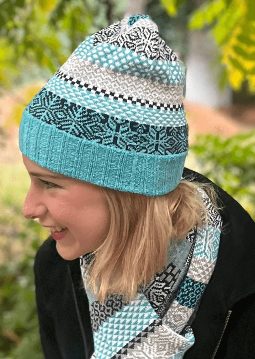 SNOWFALL Knitted Beanie Hat Made in USA