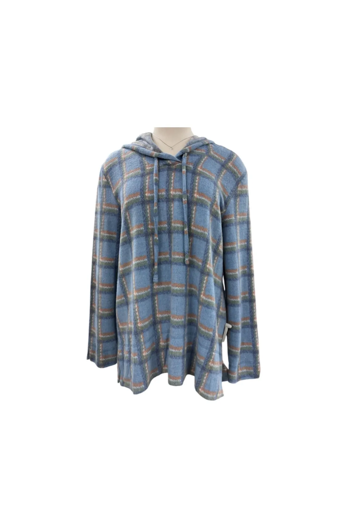 SOUTHERN LADY LONG SLEEVE SUPER SOFT PLAID HOODIE