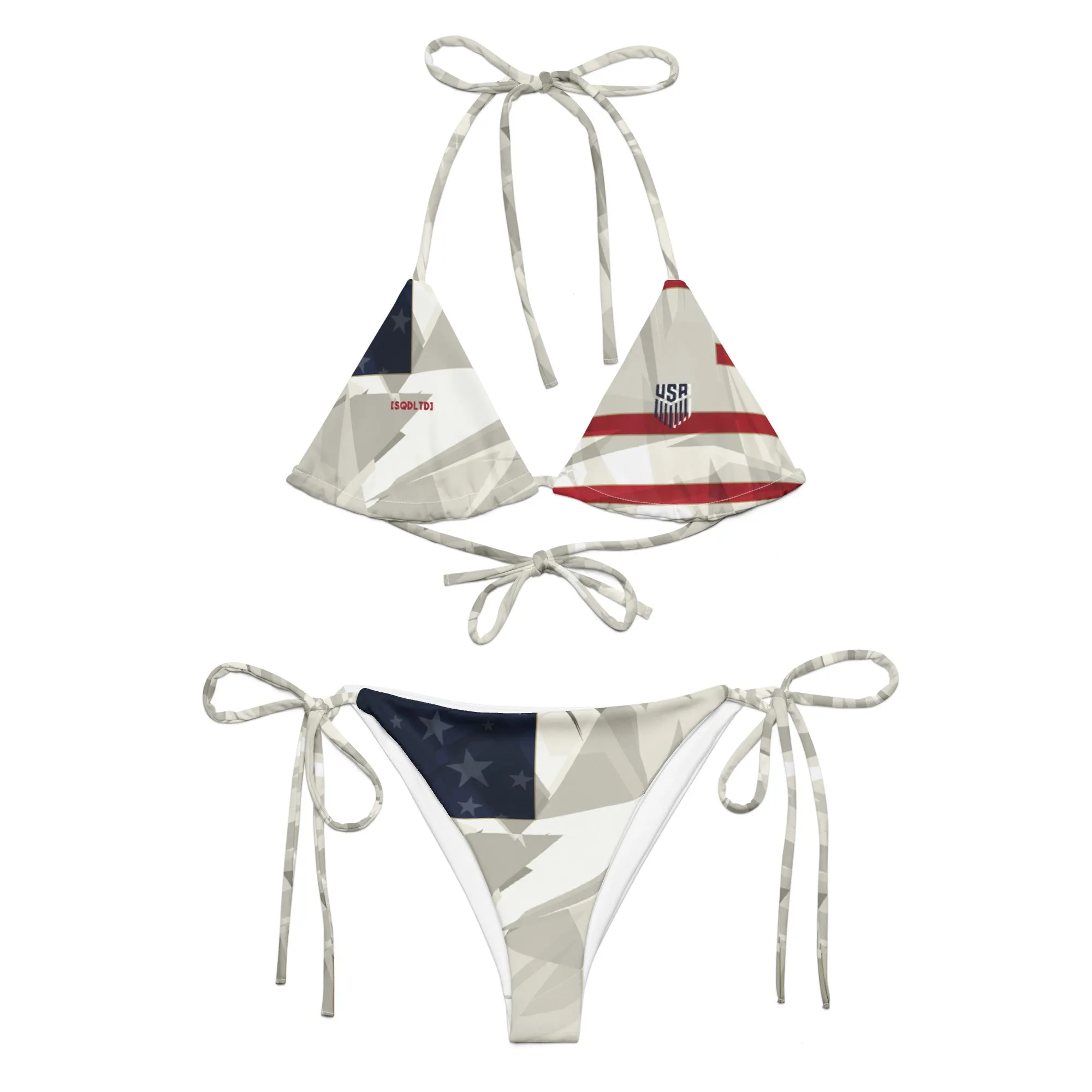 Sqdltd USA SB Recycled String Bikini