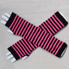 Stripy Fingerless Gloves