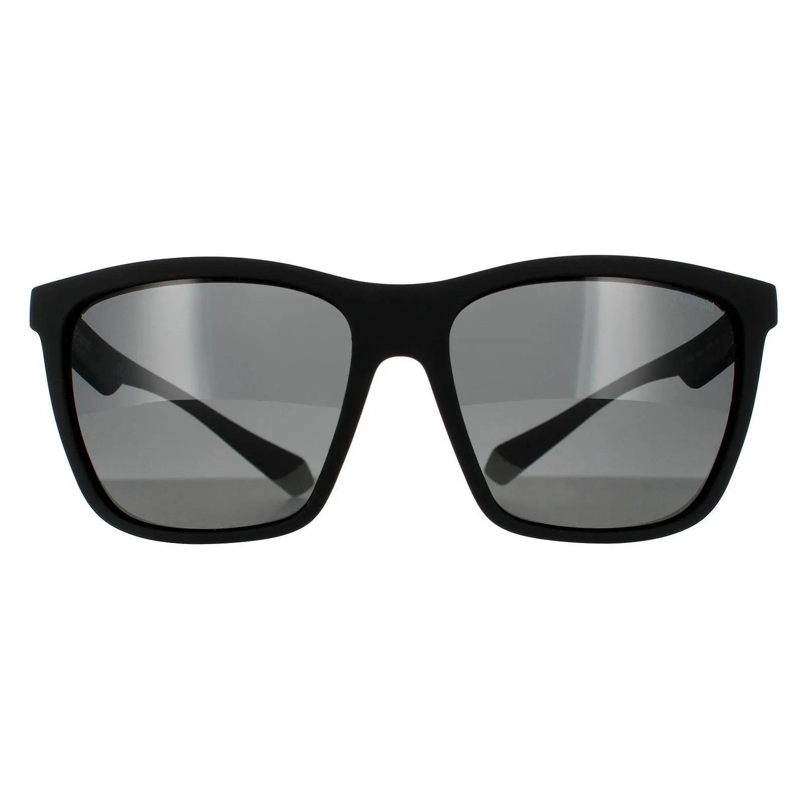 Sunglasses | Rectangle Black Grey Grey Polarized Sunglasses | Polaroid