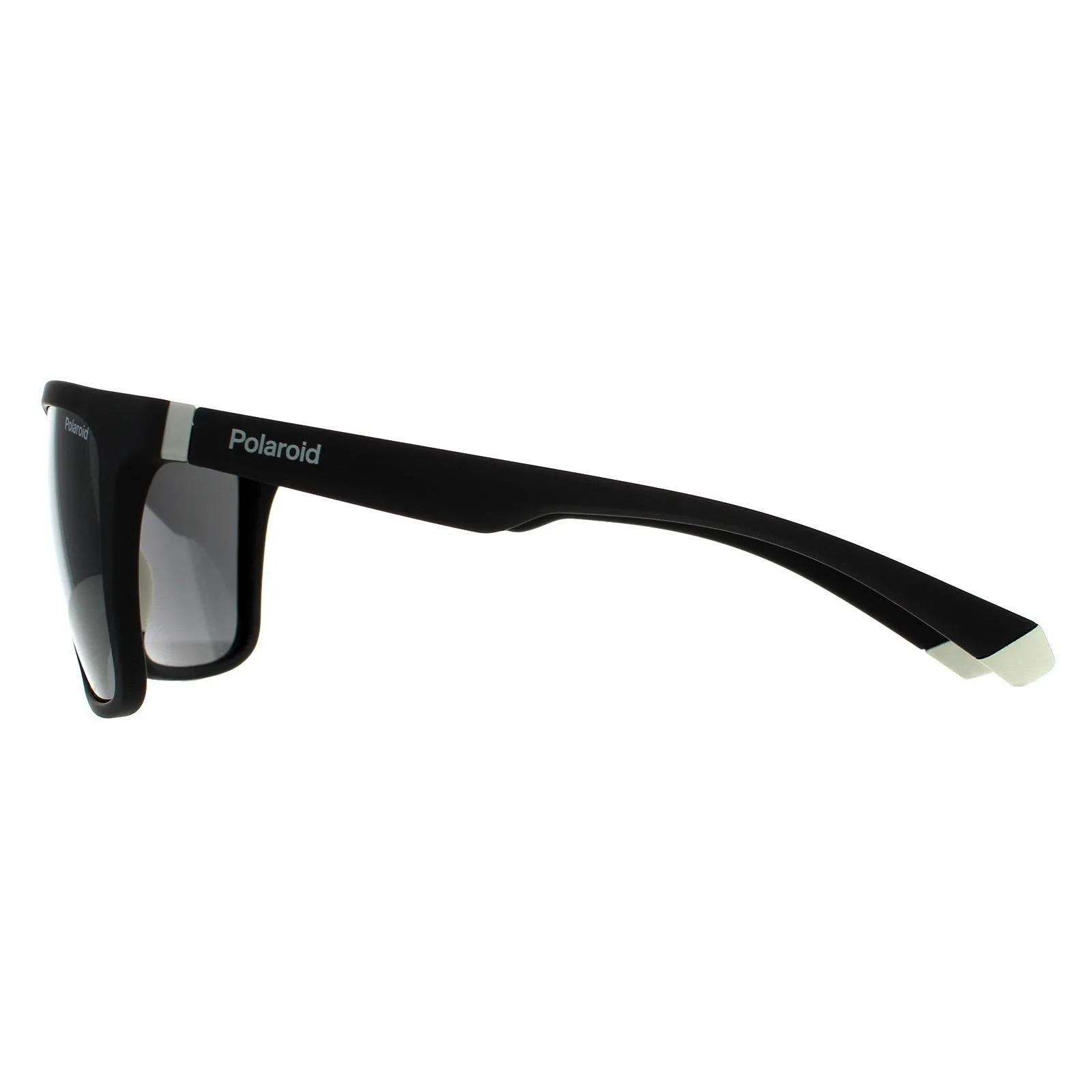 Sunglasses | Rectangle Black Grey Grey Polarized Sunglasses | Polaroid