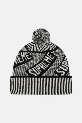 Supreme Banner Beanie Black