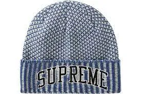 Supreme Fair Isle Beanie Blue