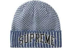 Supreme Fair Isle Beanie Blue