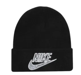 Supreme x Nike Snakeskin Beanie Black