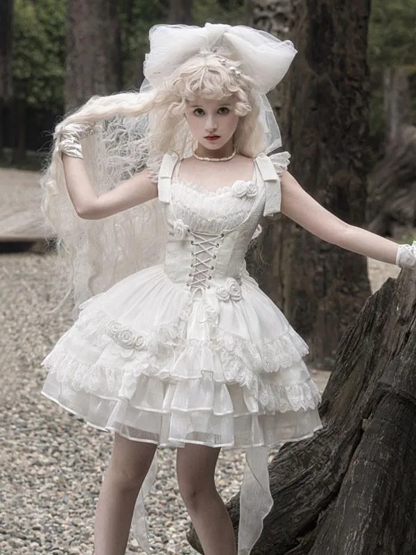 Sweet Lolita Dress Polyester Sleeveless Sweet Lolita Dress