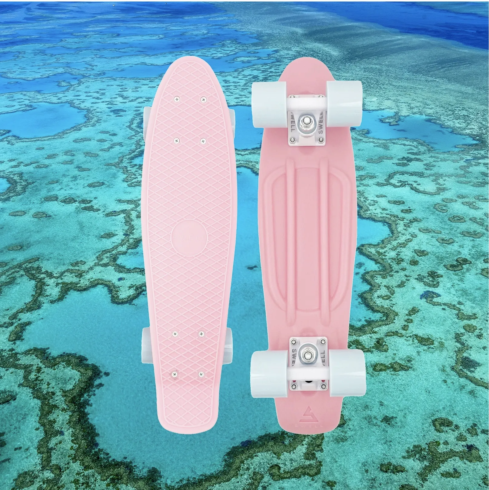 SWELL CRUISER SKATEBOARD 22 - CORAL PINK