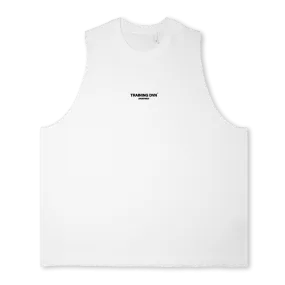 TDVEST WHITEE Bright white Oversized Vest.