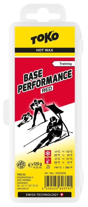 Toko Base Performance Hot Wax Red | Ski Maintenance & Waxing UK