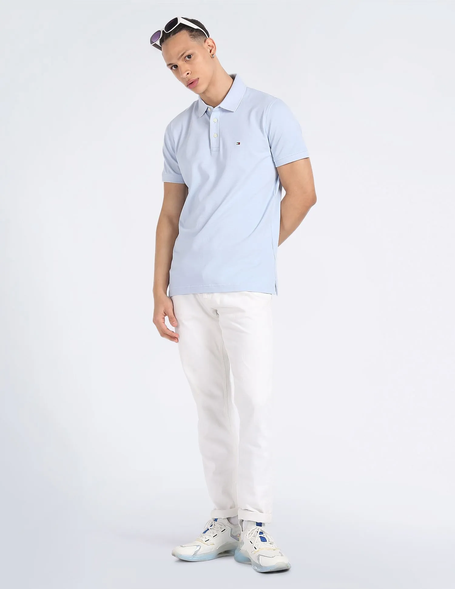 Tommy Hilfiger Solid Stretch Polo Shirt