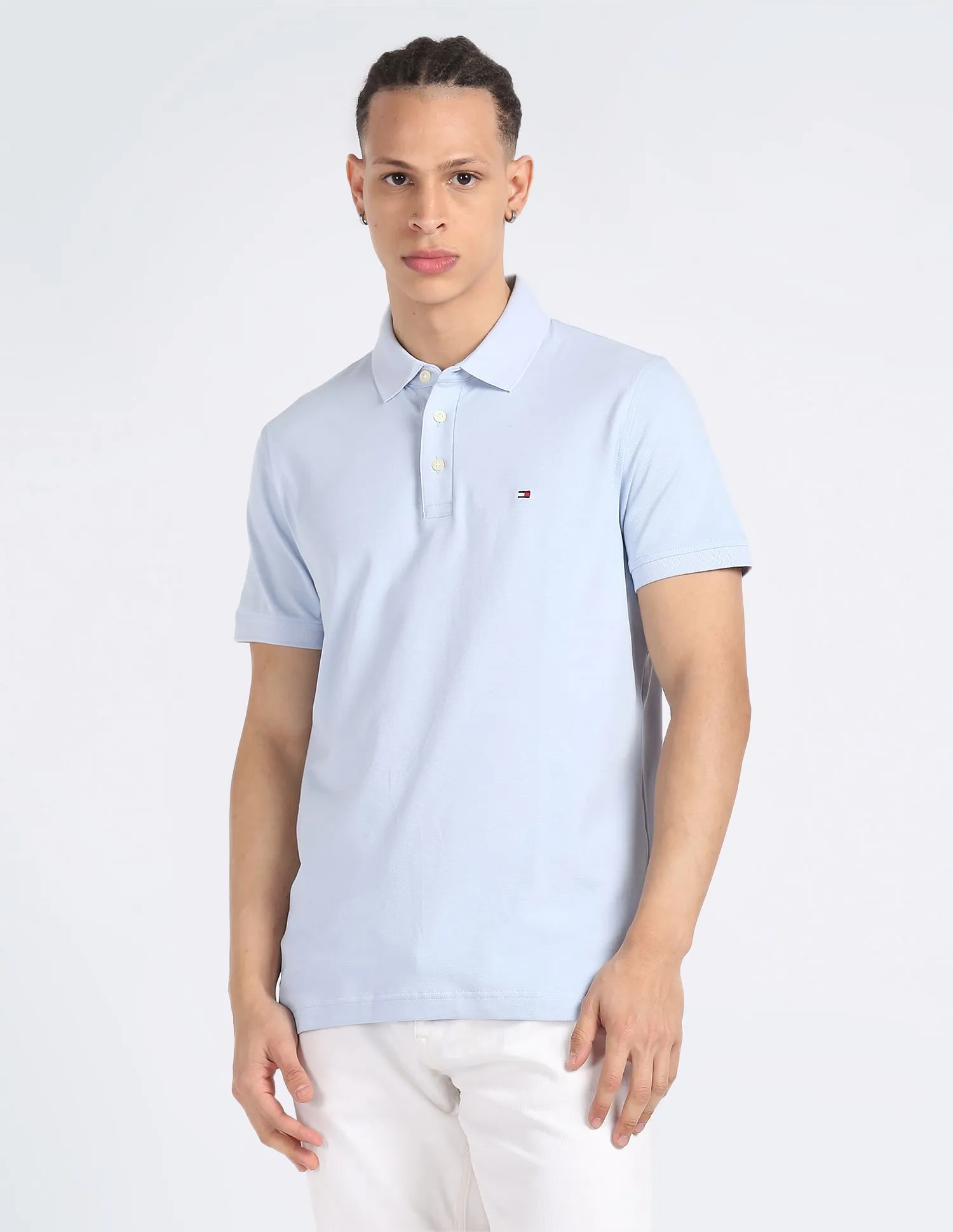 Tommy Hilfiger Solid Stretch Polo Shirt